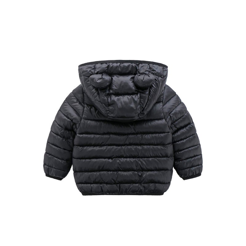 CECORC Winter Coats for Kids with Hoods Light Puffer Jacket for Girls, Boys | Baby, Infants, Toddlers, 12-18 Months,Black - Image 2